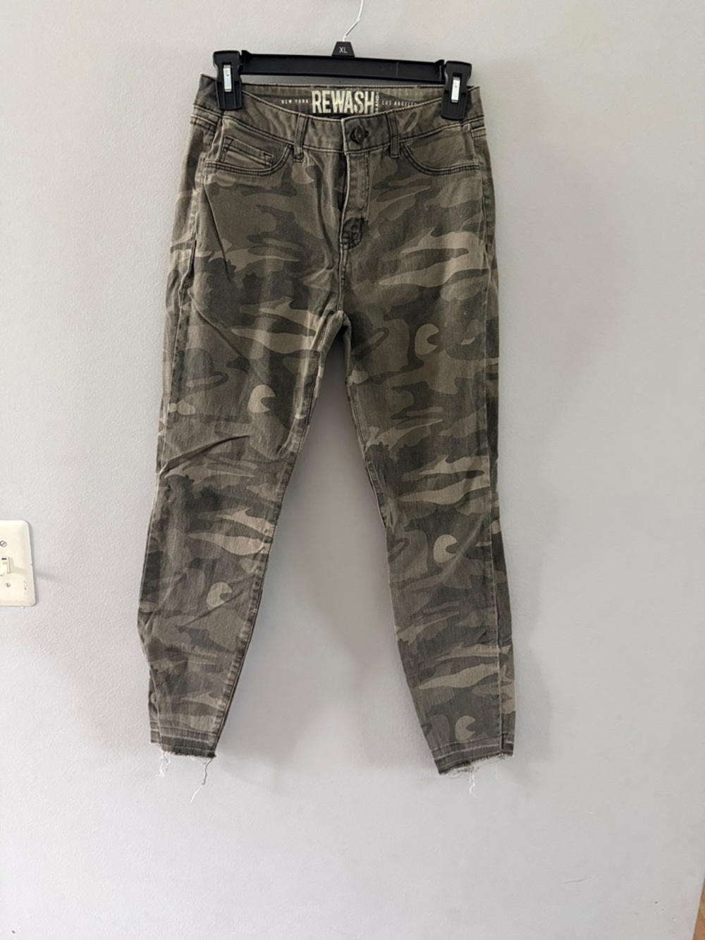 Rewash Green Camo Skinny Jeans
